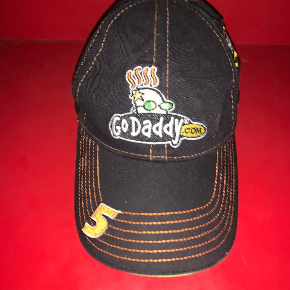 Black Go Daddy.Com NASCAR Hat